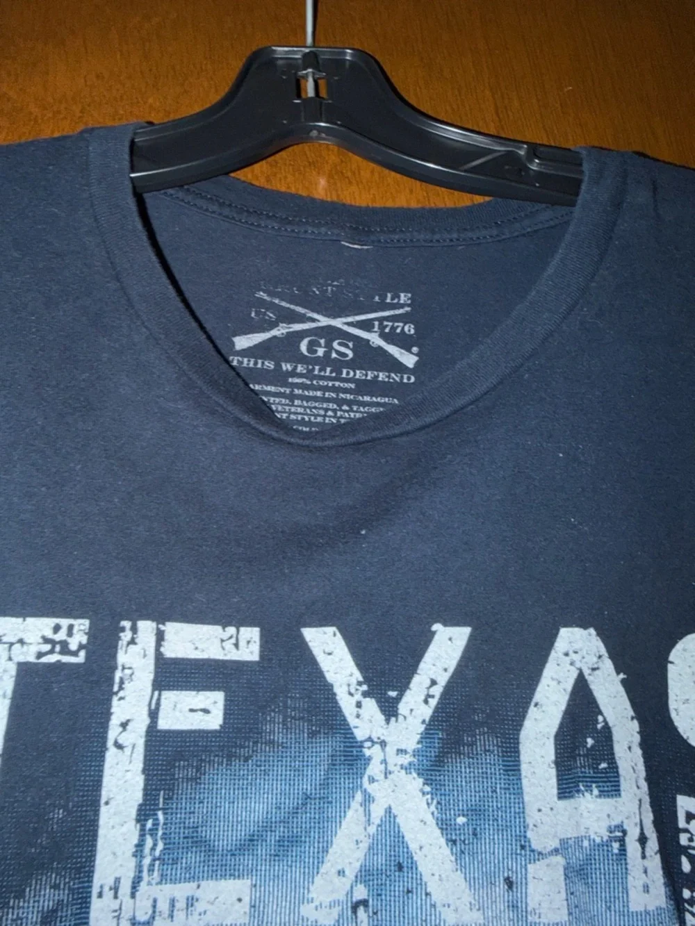 Grunt Style Mens XL Texas Flag Bigger Than The Storm T Shirt - Picture 2 of 7